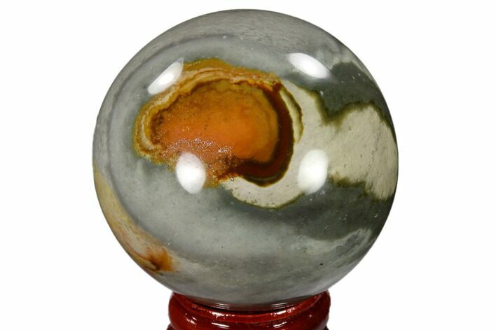Polished Polychrome Jasper Sphere - Madagascar #118123